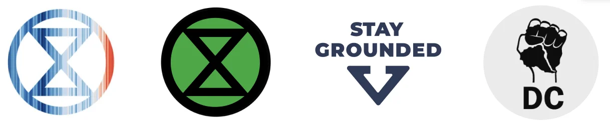 Make Them Pay collaboration group logos